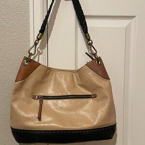 The Sak Tri Color (nude, camel, black) Divine Shoulder Bag